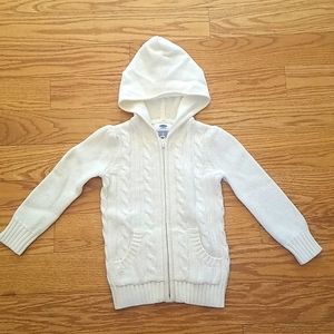 ❄️5/$50❄️ Old Navy Ivory zip up sweater